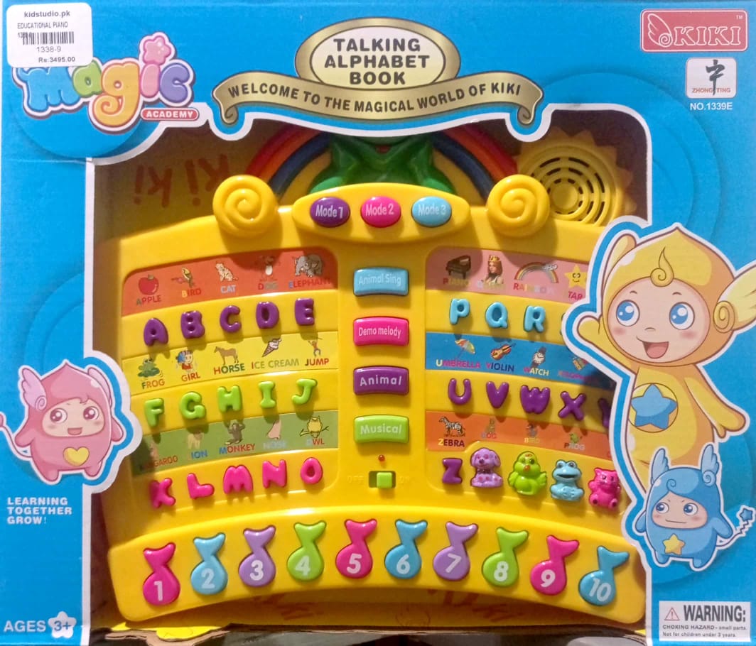 Electronic Kids Music Book for Learning ABCs, Numbers, and Spelling