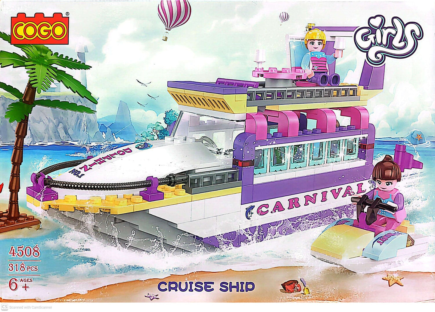 COGO Fashion Girl Yacht Building Blocks Set