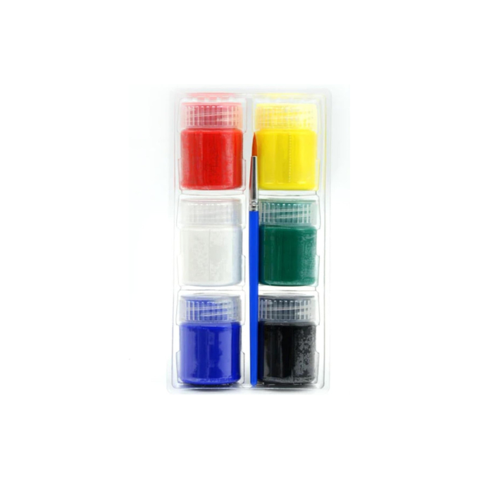 Art Rangers glass paint set - 6 color bottles close-up