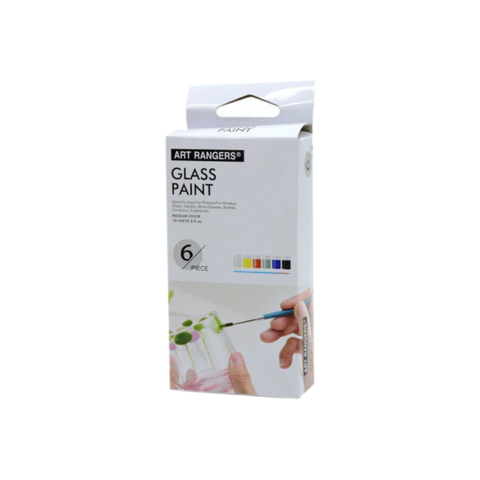 Art Rangers glass paint set 6 colors - packaging box