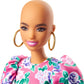 Barbie Fashionistas Doll  with No-Hair Look & Floral Dress