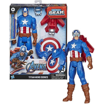Hasbro Marvel Titan Hero Series Blast Gear Captain America Figure (E7374)