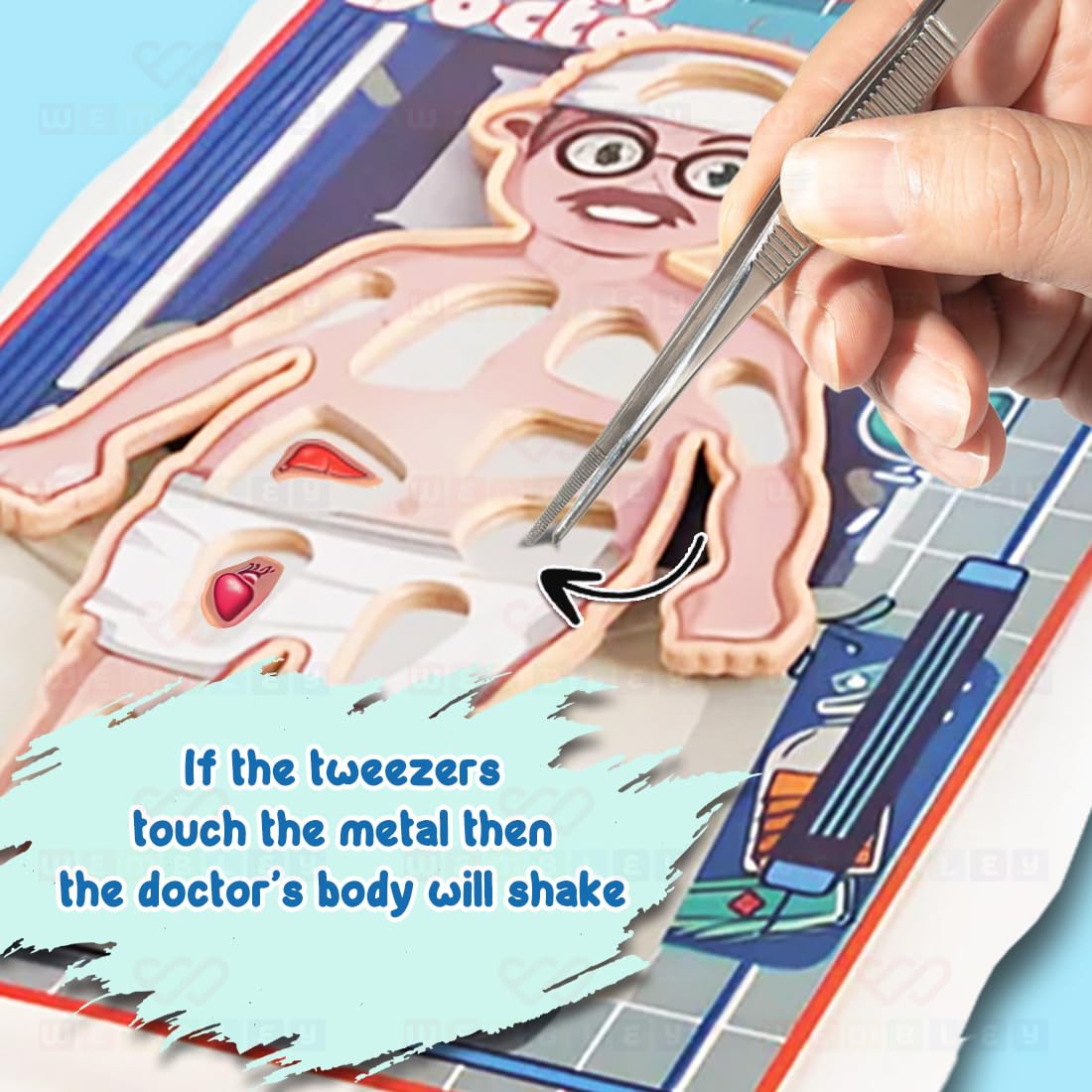 Electronic Crazy Doctor Human Body Organ Surgery Operation Kit - 953