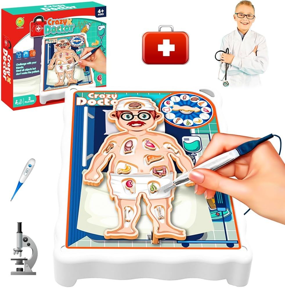 Electronic Crazy Doctor Human Body Organ Surgery Operation Kit - 953