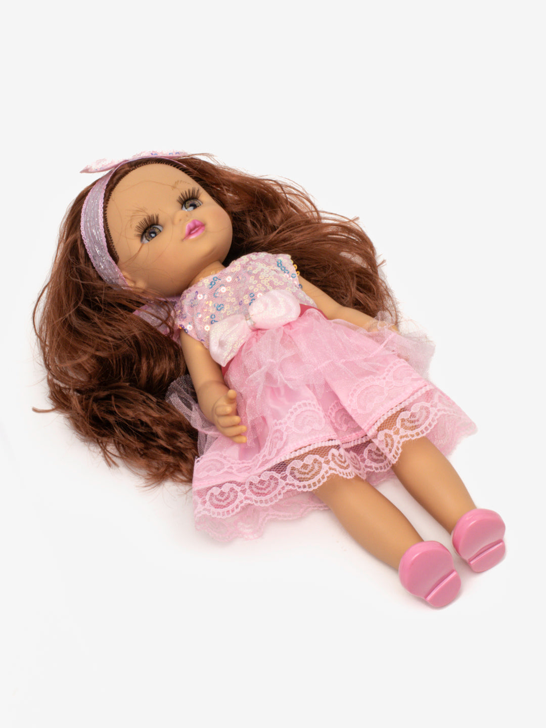 33cm all-vinyl plastic cute girl with English song