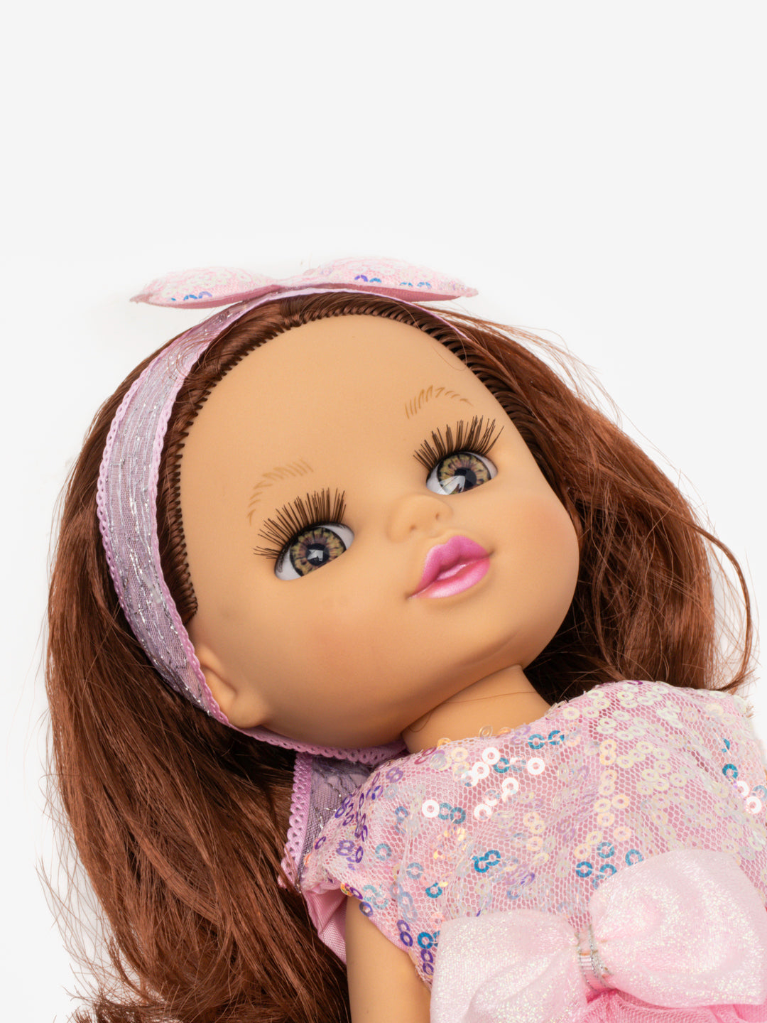 33cm all-vinyl plastic cute girl with English song