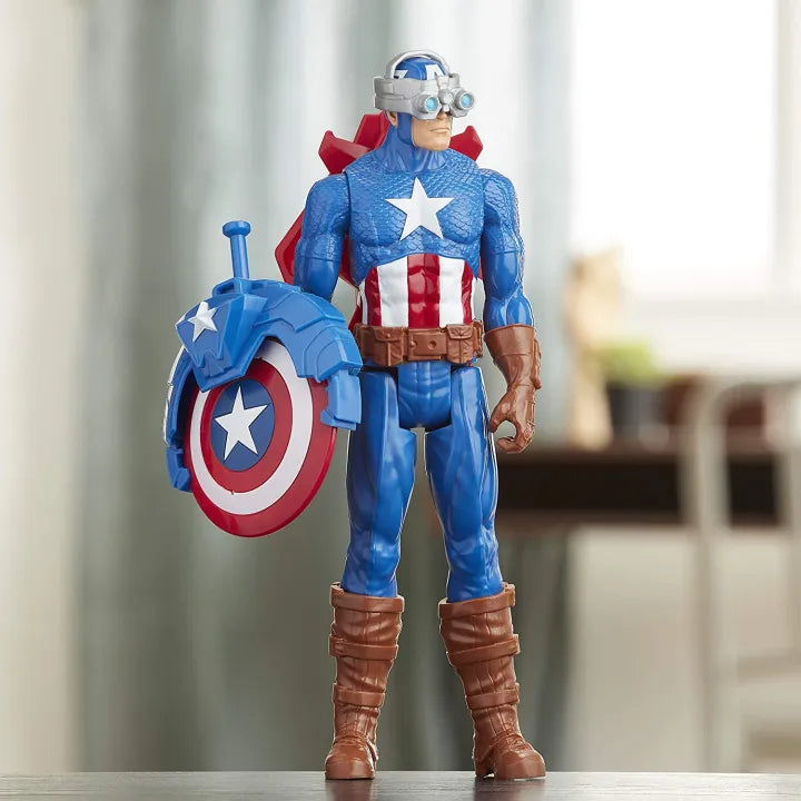 Hasbro Marvel Titan Hero Series Blast Gear Captain America Figure (E7374)