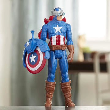 Hasbro Marvel Titan Hero Series Blast Gear Captain America Figure (E7374)