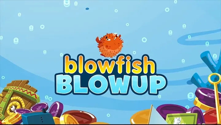 Blowfish Blowup Game by Hasbro Gaming for 2 Players