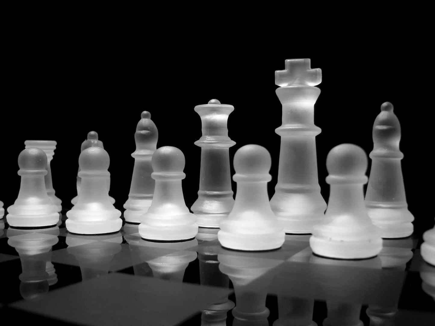 Glass Chess Game Set