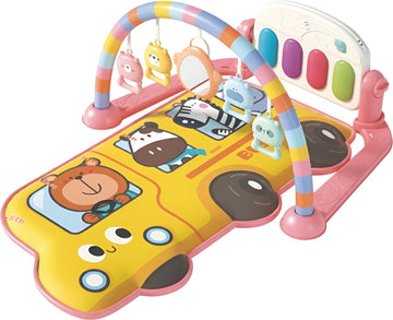 Tongxin Interactive Baby Gym Play Mat with Kick & Play Piano Baby Play Mat  (Yellow, 75 x 52 x 39 cm)