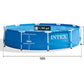 INTEX Round Metal Frame Pool (10ft X 30in)