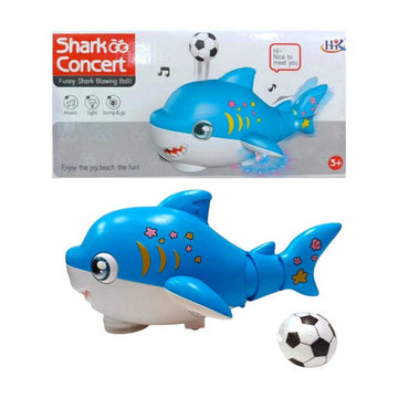 Electric Musical Ball Blowing Shark With Lights