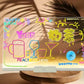 LED drawing board glowing with colorful neon doodle drawings