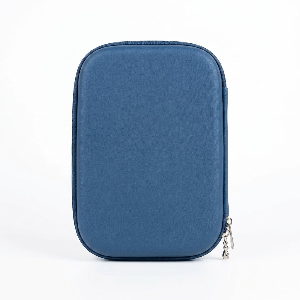 Spider-Man hard shell pencil case side view in blue