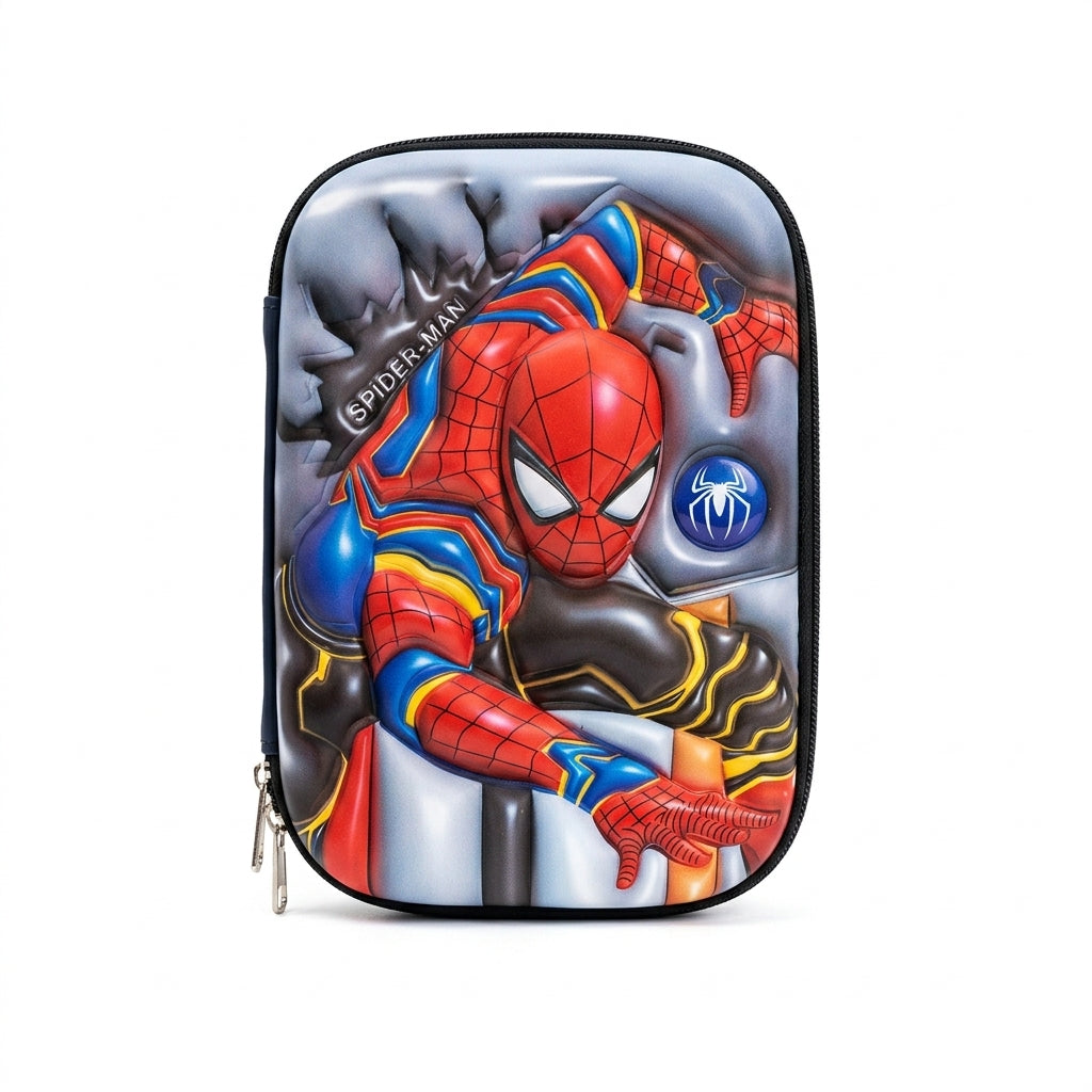 Spider-Man 3D hard shell pencil case - front view
