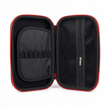 Spider-Man pencil case open showing spacious interior with pen loops