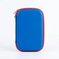 Spider-Man hard shell pencil case side view in blue with red zipper