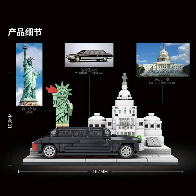 SY 5022 Q Scene Car Architectural Building Block Set