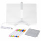 Colorful Acrylic LED Light Writing Tablet - 30 × 20 cm Reusable Message Board - USB Powered | LED Drawing & Memo Board