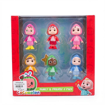 CoComelon Official Family & Friends 3" Figure Shark Theme 6 PK