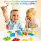 Wooden Montessori Magnet Fishing & Puzzle