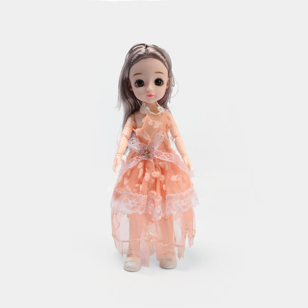 Elegant Long-Haired Fashion Doll